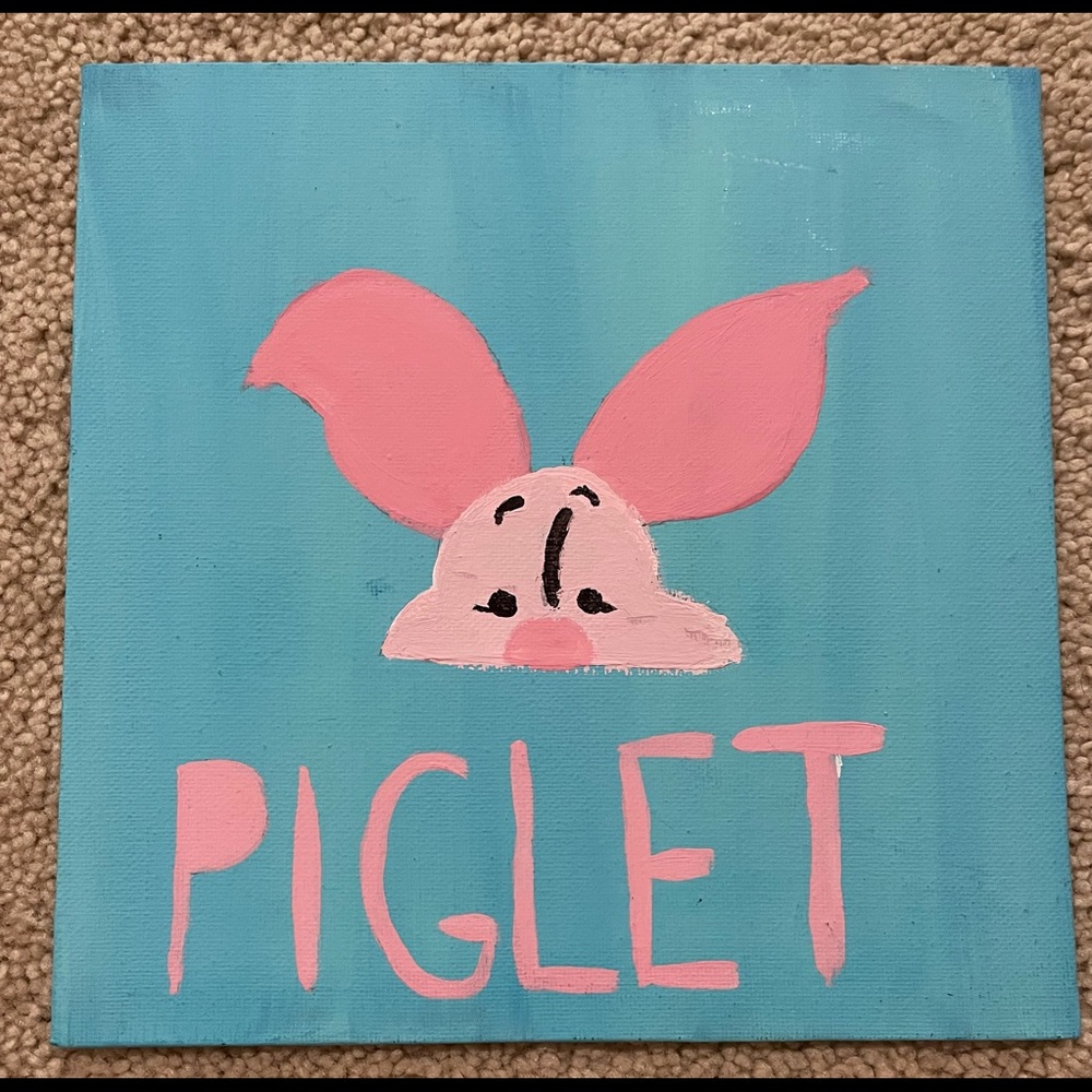 Piglet painting